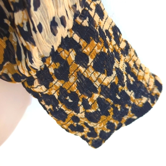 Free People Roma Animal-Print Top S - Picture 11 of 16